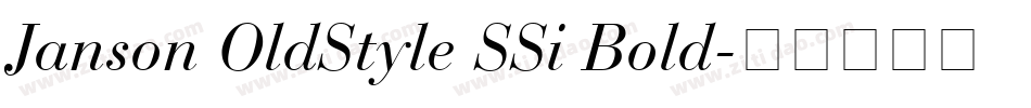 Janson OldStyle SSi Bold字体转换